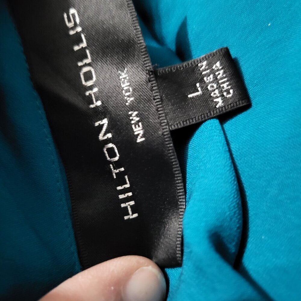 WOMANS COLD SHOULDER BLOUSE BY HILTON HOLLIS SZ L - Picture 3 of 5